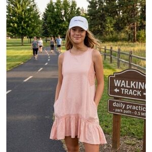 Nwt Anthro daily practice Chic Sleeveless Pink Tunic Dress